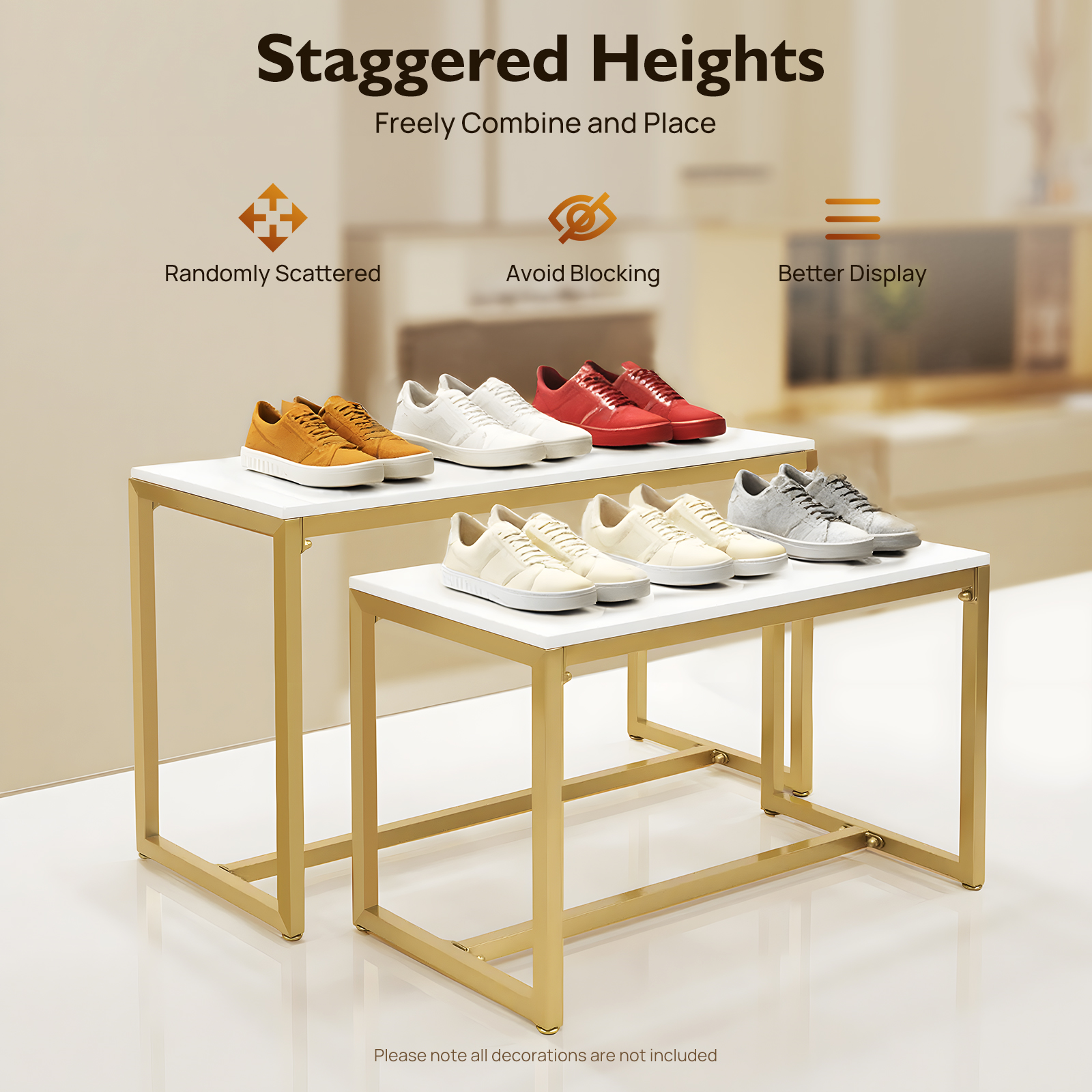Display Risers Set - Металлическая подставка для обуви и сумок,