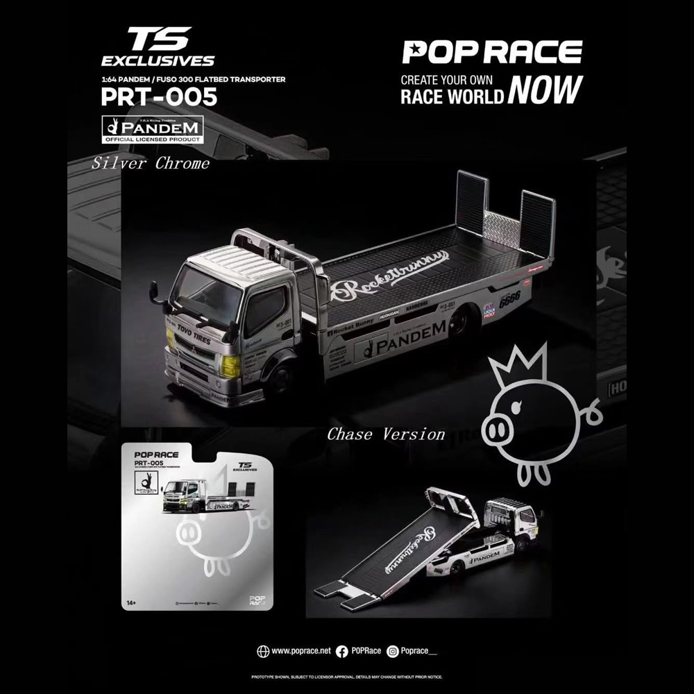 Pop Display Shelf - Предзаказ: Модель грузовика-платформы Pop Race 1/64