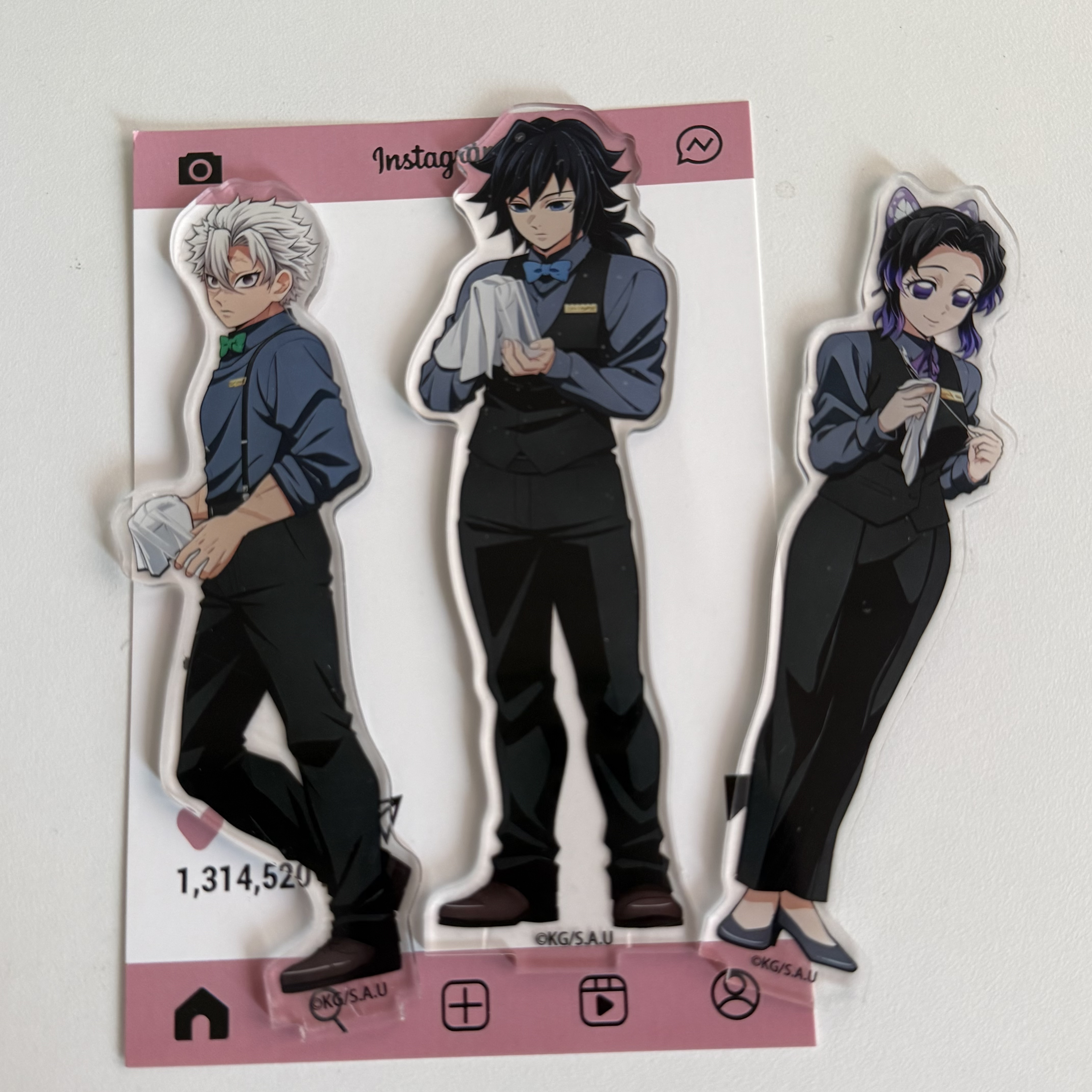 Figma Stand Set - Аниме-атрибутика: Фигурка бармена Гию Томиоки, стоячая