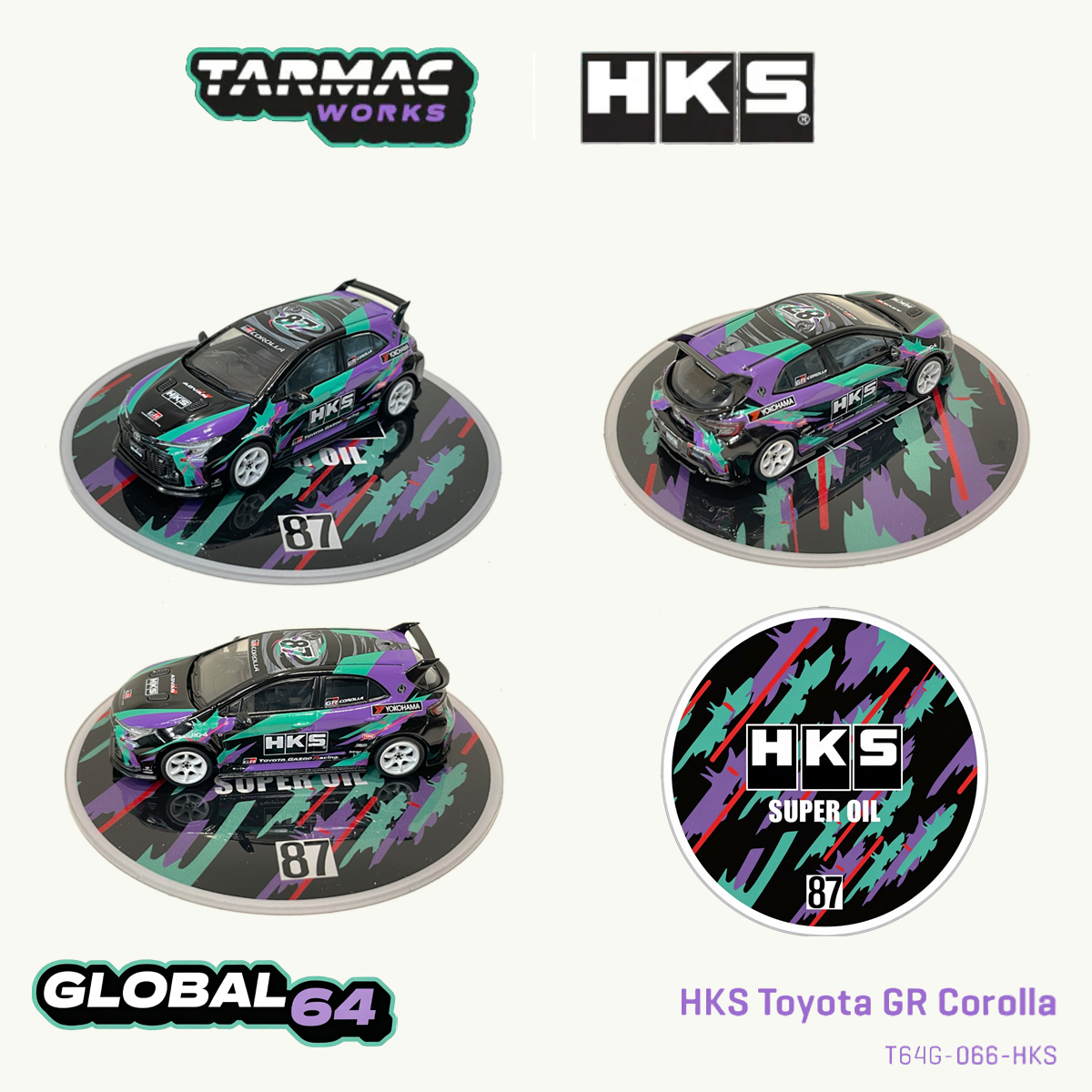 Tarmac Works T64G-066-HKS 1:64 – обзор и цена Die Cast Car 1 64
