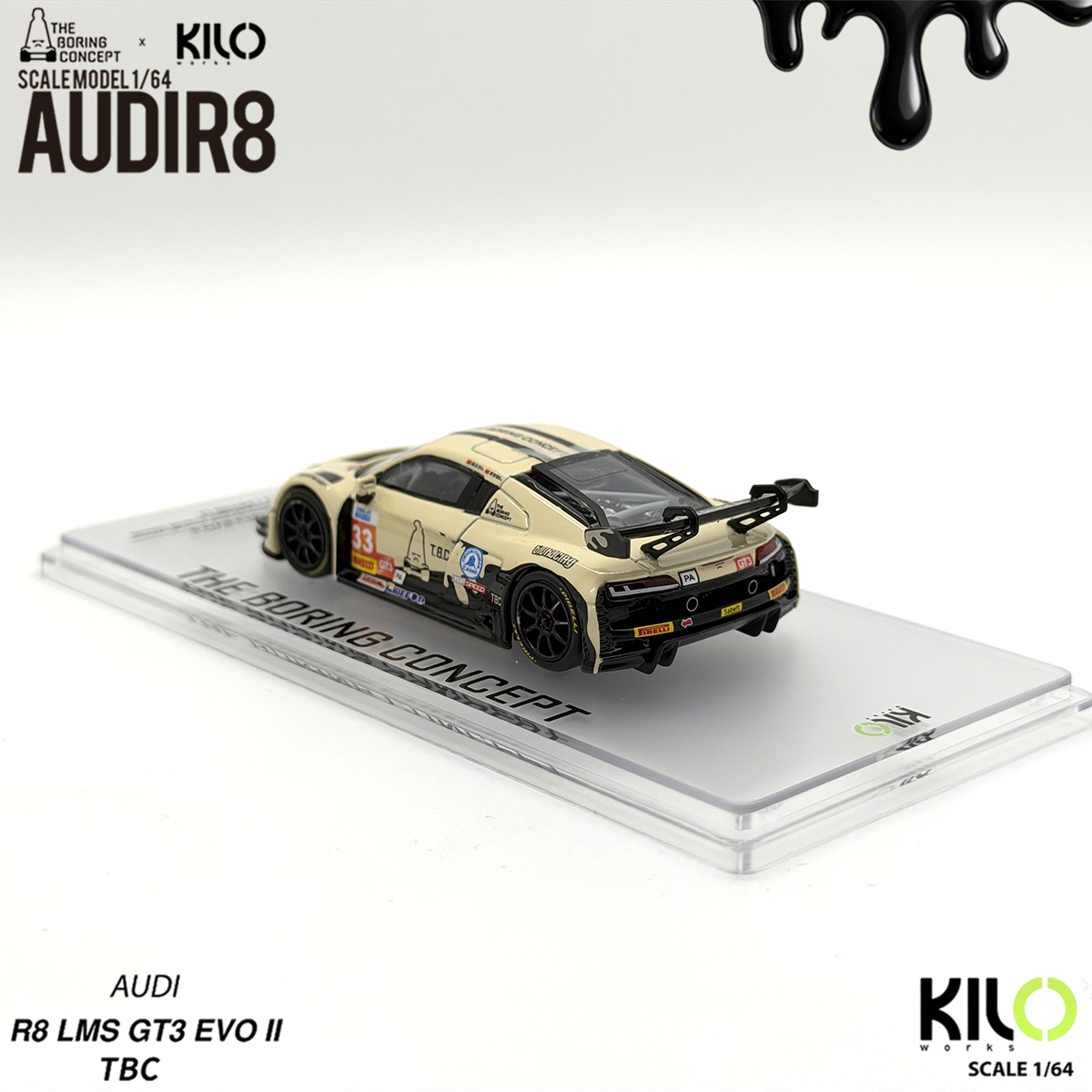 Kilo Works × TBC 1:64 Audi R8  – обзор и цена Die Cast Car 1 64