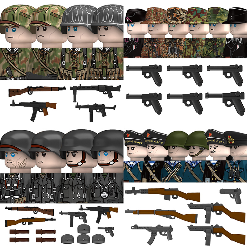 WW2 военные немецкие североафр – обзор и цена Lego Minifigure Holder