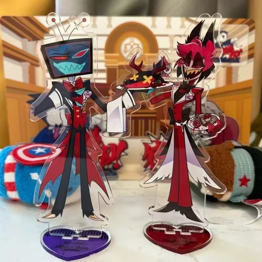 2 шт. Hazbin аниме периферийны – обзор и цена Figma Stand Set