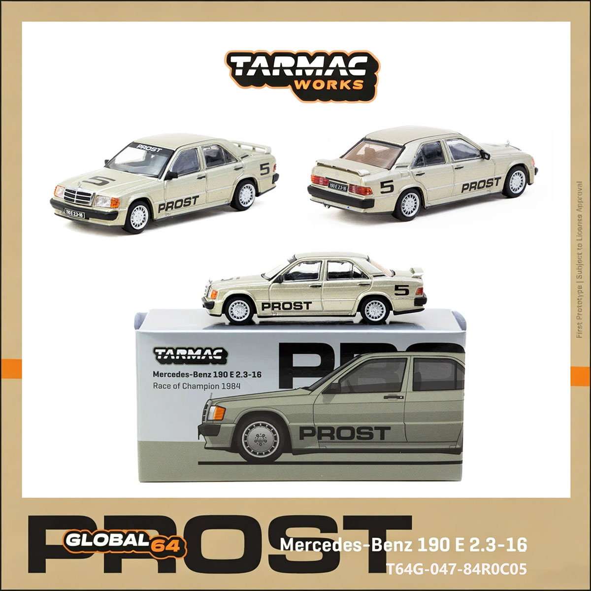 TW 1:64 Mercedes 190E # 5 Ален – обзор и цена Die Cast Car 1 64