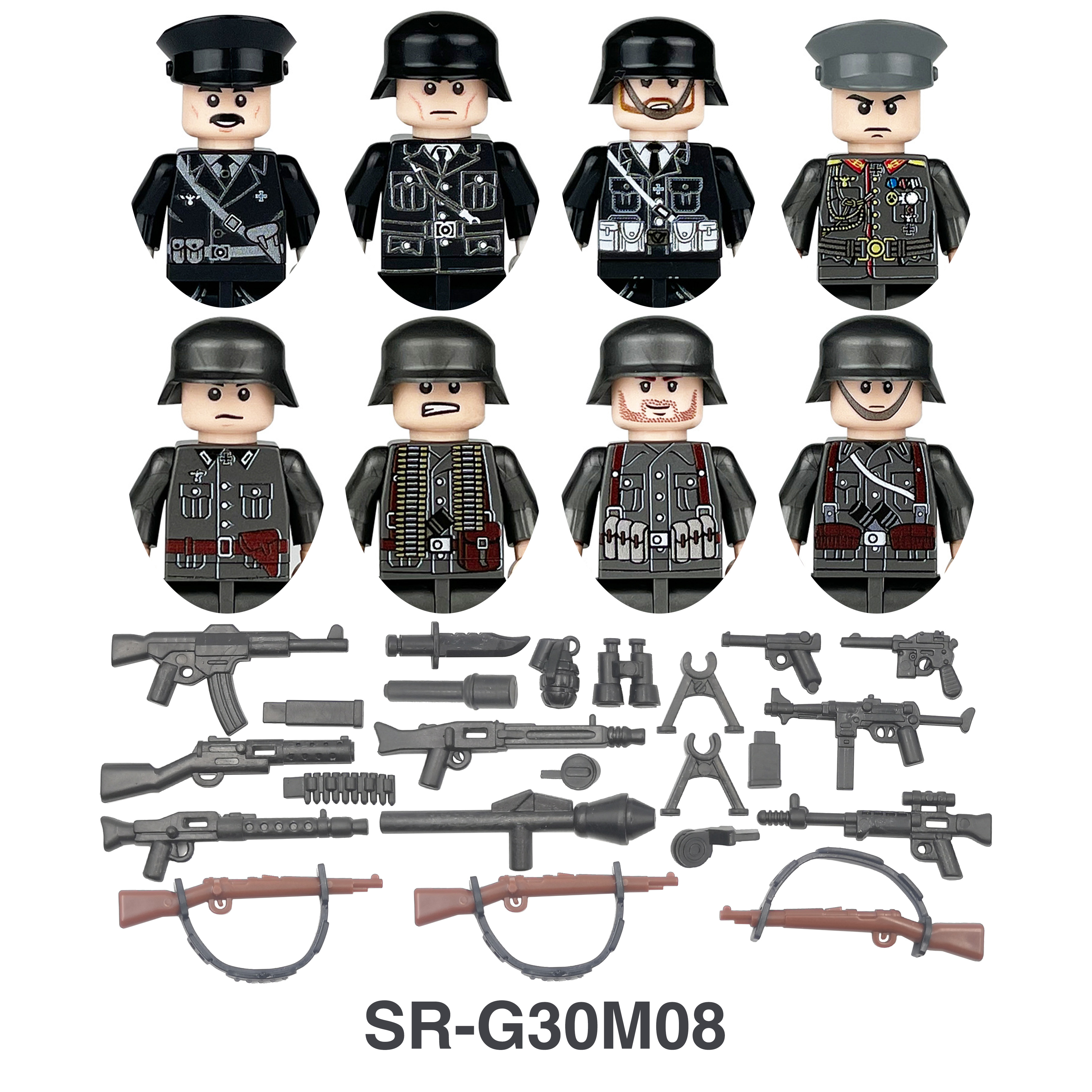 Конструктор DIY: Солдаты ВМВ,  – обзор и цена Lego Minifigure Holder